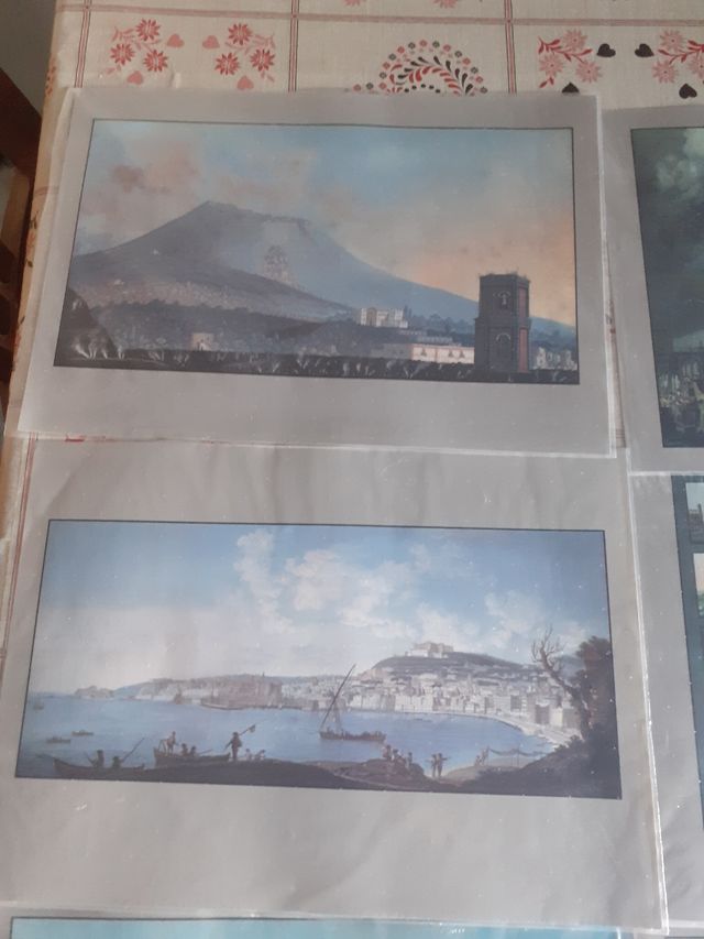 10 stampe di napoli vesuvio de il mattino