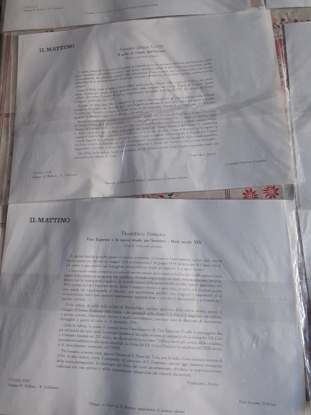 10 stampe di napoli vesuvio de il mattino