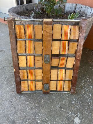 Antiguo marcador futbolin de bar   de madera