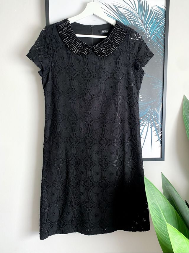 Vestido Antea Cuello perlas Talla M