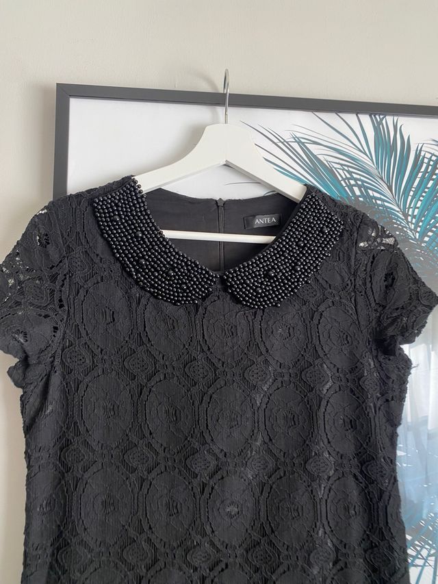 Vestido Antea Cuello perlas Talla M