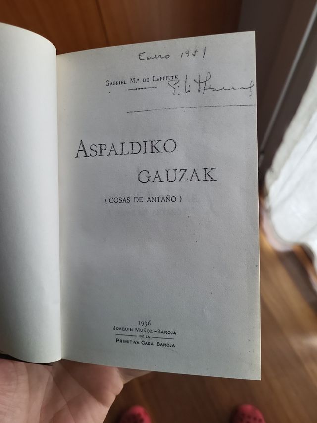 Aspaldiko Gauzak Libro