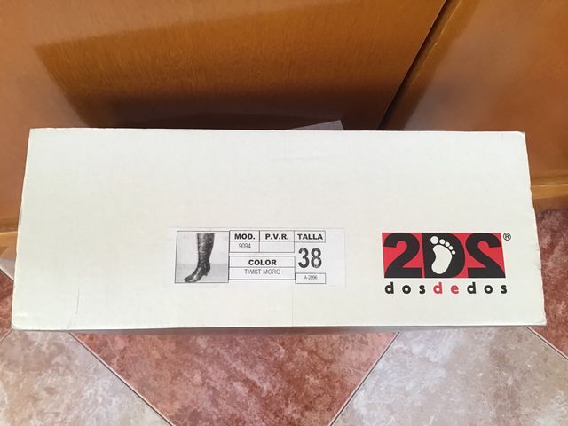 Botas altas piel marrón chocolate