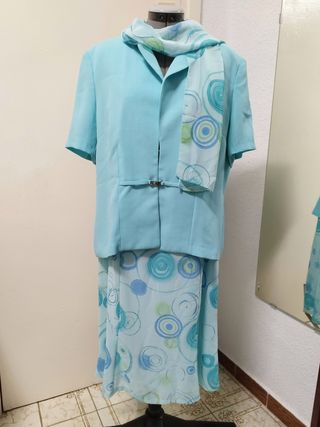 Conjunto vestido y blazer señora talla 50