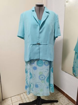 Conjunto vestido y blazer señora talla 50