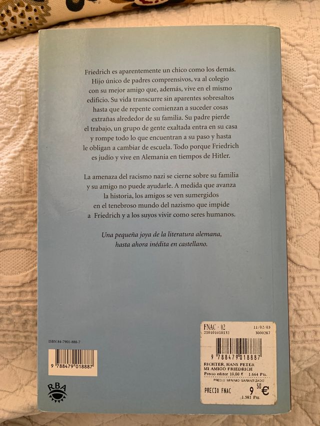 Mi amigo Friedrich Hans Peter Richter libro