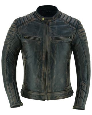 CHAQUETA PIEL MOTO