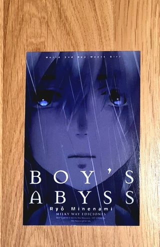 Boys Abyss tomo 1 y 2 + postal/marcapaginas