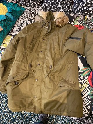2 Cazadoras ZARA Talla L Azul/Kaki 