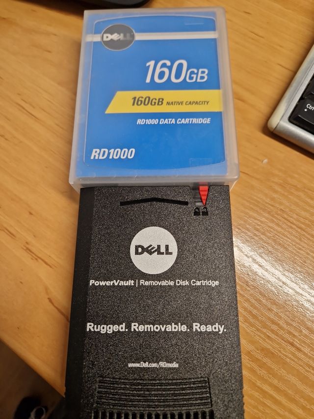 cartucho datos RD1000 DELL 160GB