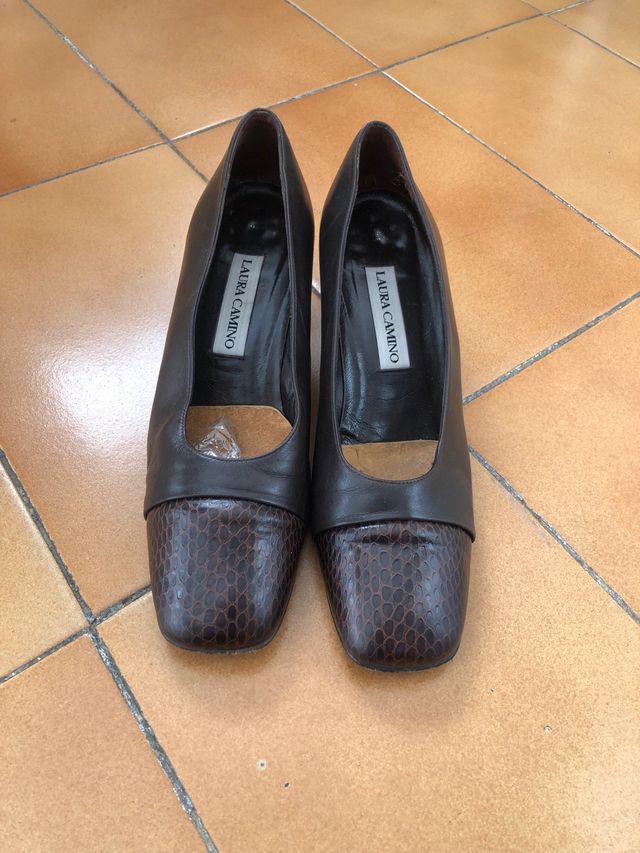 Zapatos piel marron