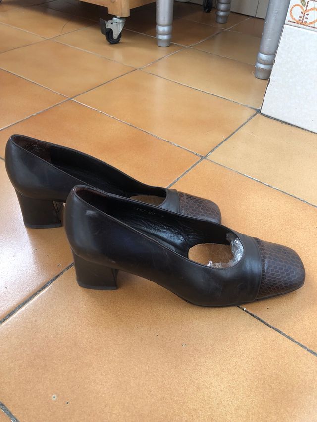 Zapatos piel marron