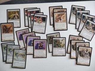 Pack lote MTG 26 cartas rebeldes blancos