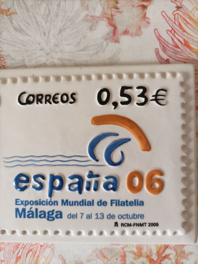 gran sello de porcelana cerámica correos 2006