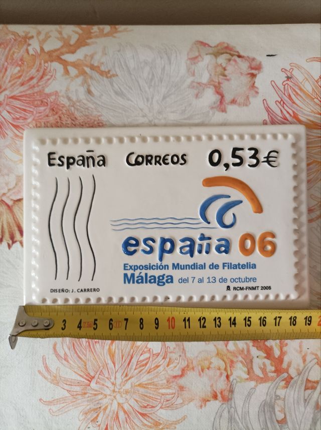 gran sello de porcelana cerámica correos 2006