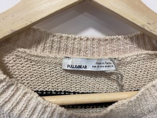 Jersey rayas blanco roto y negro. Pull&Bear M