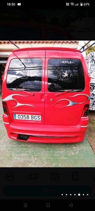Citroen Berlingo 2002, totalmente tuneada y todo homologado, la más alta de su gama, con dos puertas laterales,no se va sin transferir.