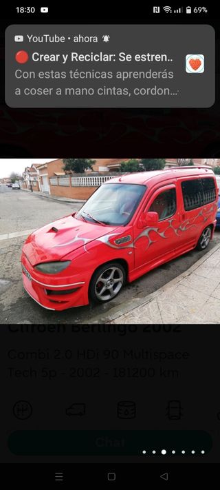 Citroen Berlingo 2002, totalmente tuneada y todo homologado, la más alta de su gama, con dos puertas laterales,no se va sin transferir.