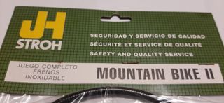 Juego Cables/Fundas freno JH-STROH MTB color negro