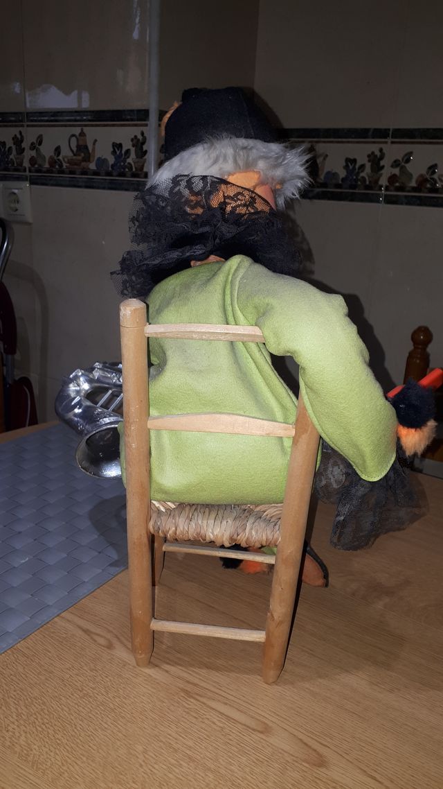 PAYASO CON SAXOFÓN. MUÑECO FIELTRO. AÑOS 70