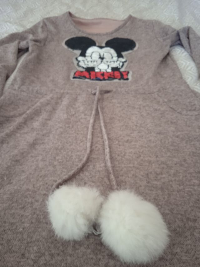 Vestido polar de niña de Mikie Mouse talla 14