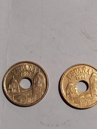 MONEDAS DE 25 PESETAS AÑO 1997