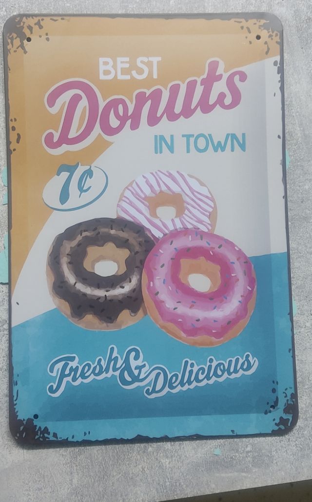 placa Donuts decorativa