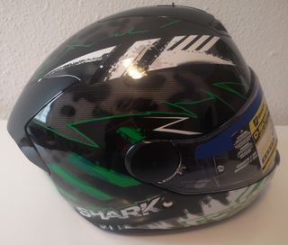 Casco Shark D-Skwal 2  verde amarillo