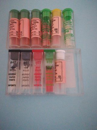 Guttapercha y Puntas Papel