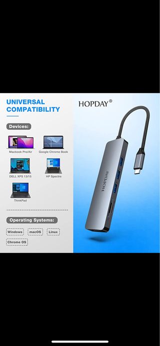 Hub 6 en 1 Adaptador USB C SIN ESTRENAR 