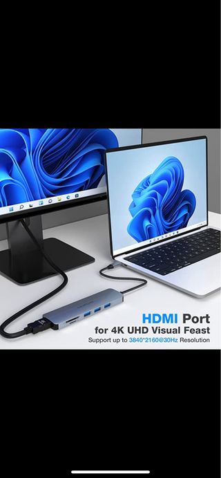 Hub 6 en 1 Adaptador USB C SIN ESTRENAR 