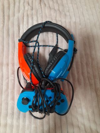 Cascos y micrófono Nintendo switch