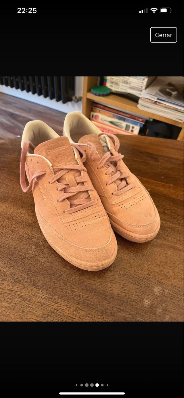 Zapatillas de ante rosas de Reebok