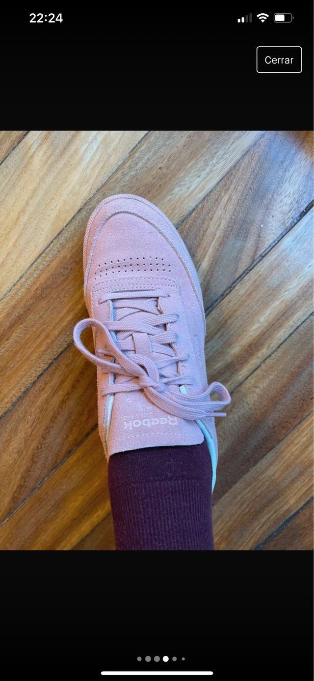 Zapatillas de ante rosas de Reebok