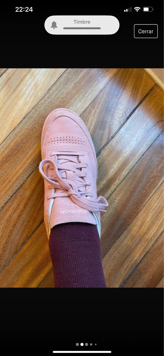 Zapatillas de ante rosas de Reebok