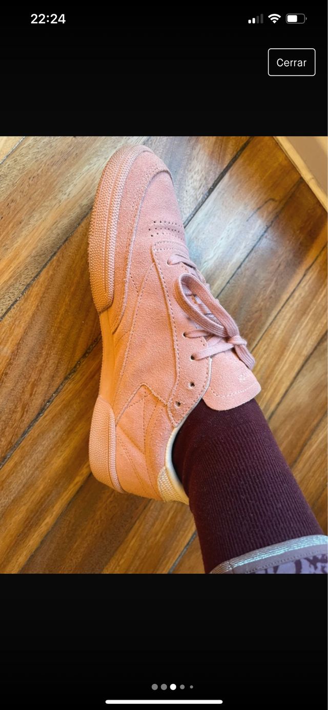 Zapatillas de ante rosas de Reebok