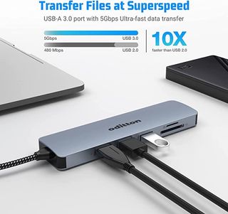 USB C HUB Estación Acoplamiento 6 en 1 NUEVO