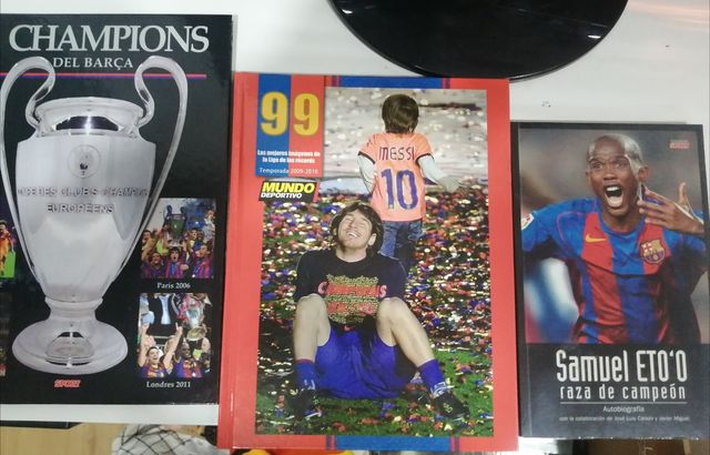 lote libros fútbol club barcelona