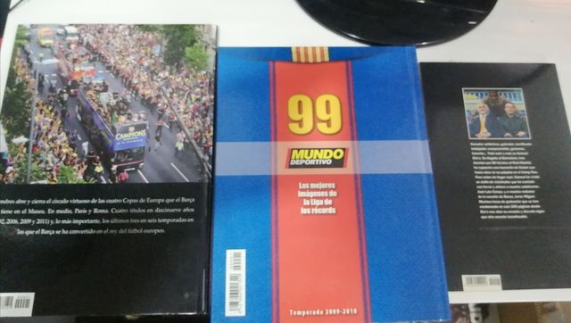 lote libros fútbol club barcelona
