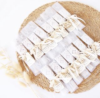 Llaveros de macramé (recordatorios boda)