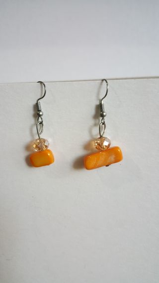 Parure collana girocollo e orecchini in vetro