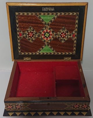 4 Cajas / Joyeros de madera (Vintage Retro)