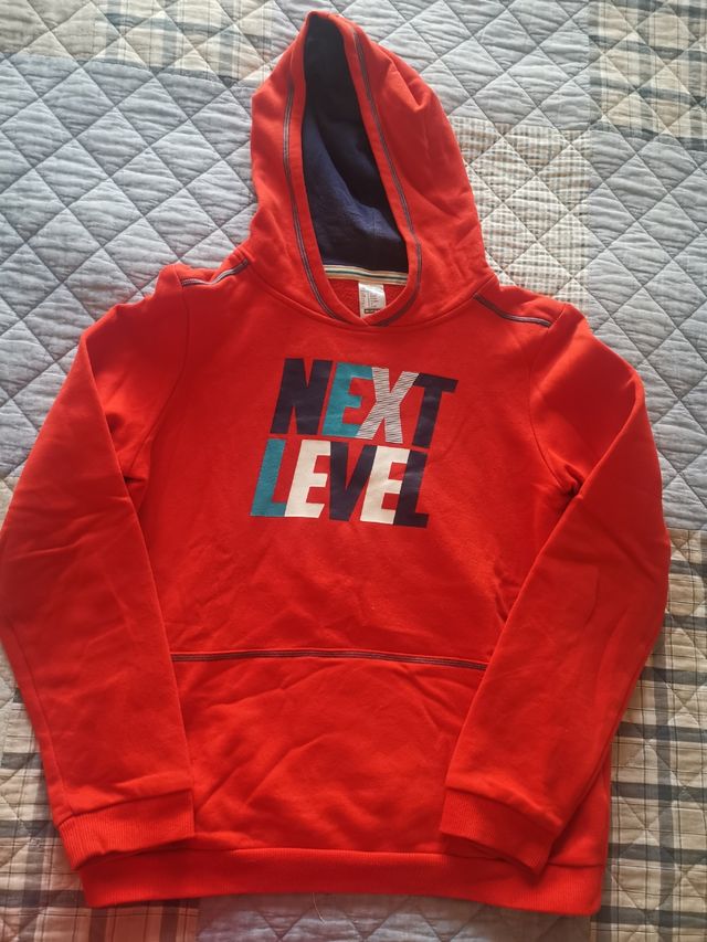 sudadera naranja DOMYOS (decathlon)