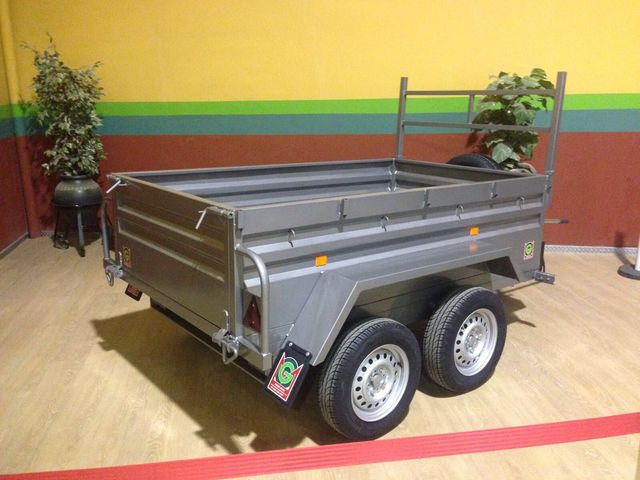 Remolque basculante caja abierta doble eje