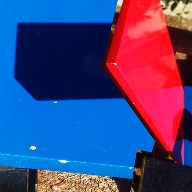 Sedia Red and Blue design Gerrit Thomas Rietveld