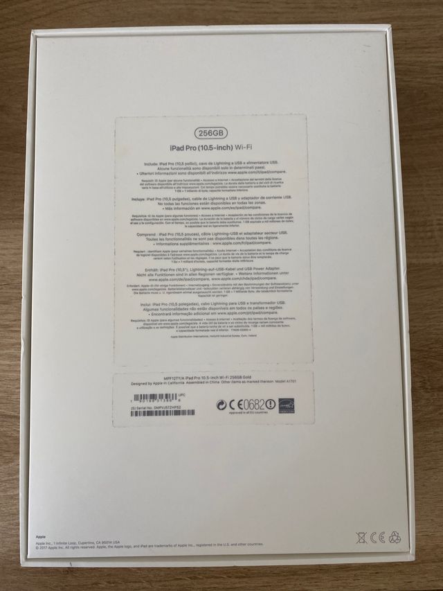 Ipad pro 256 gb 10,5 inch 2017