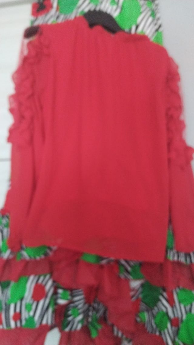 Traje de flamenca falda y camisa de flamenca sra