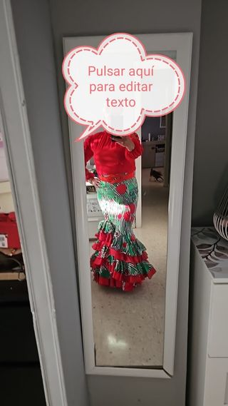 Traje de flamenca falda y camisa de flamenca sra