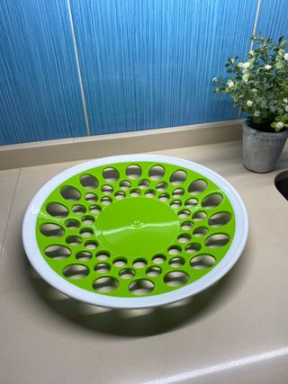 Bandeja - Plato frutero de color verde lima.