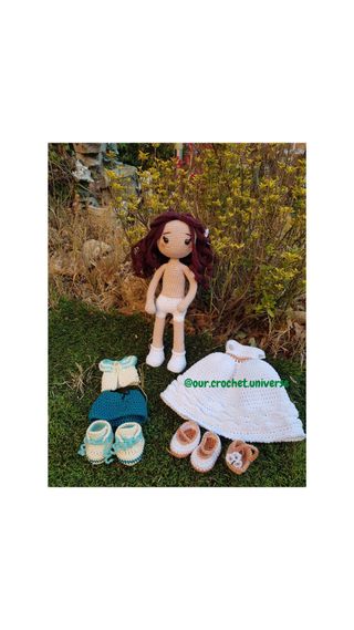 Muñeca comunión amigurumi